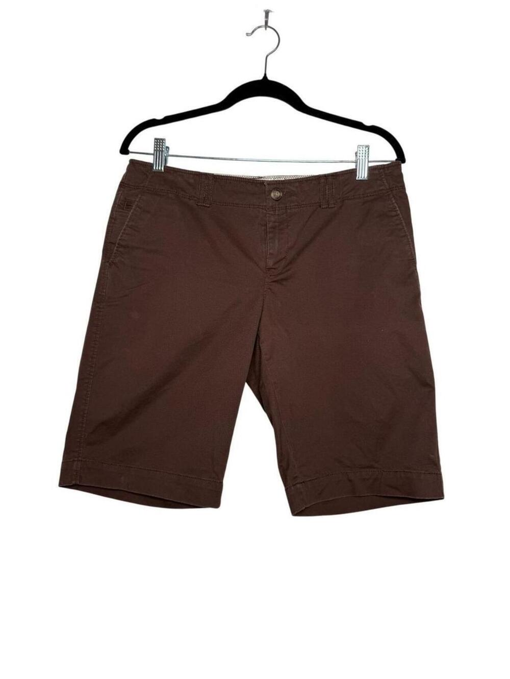 Old Navy Womens Low Rise Chino Bermuda Shorts Brown